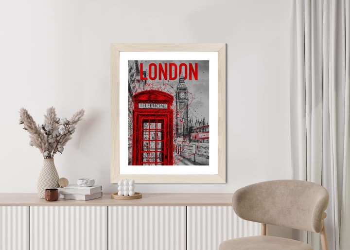 Plakat Brytyjska Budka Telefoniczna I Big Ben