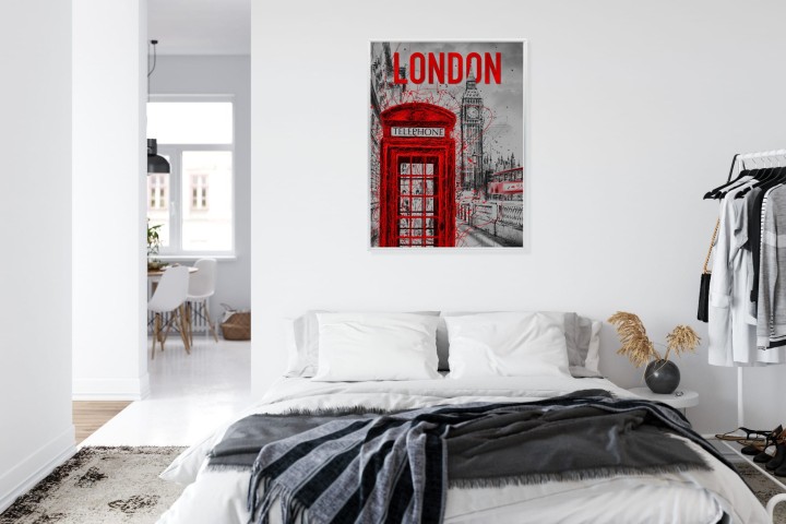 Plakat Brytyjska Budka Telefoniczna I Big Ben