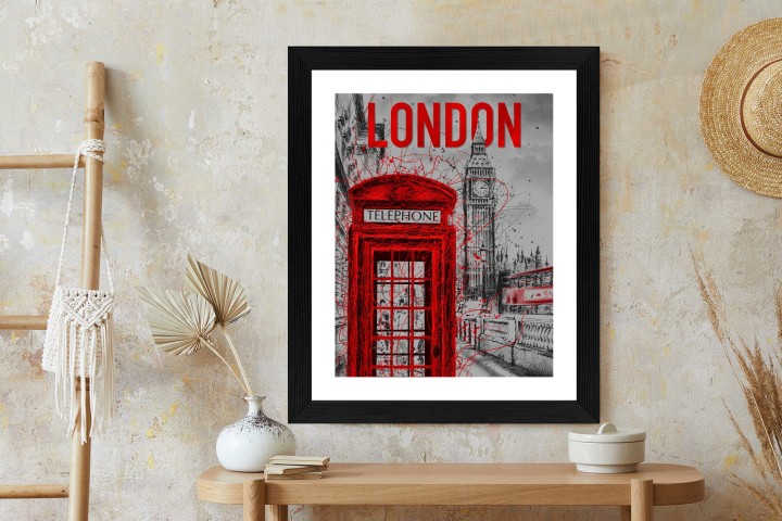 Plakat Brytyjska Budka Telefoniczna I Big Ben