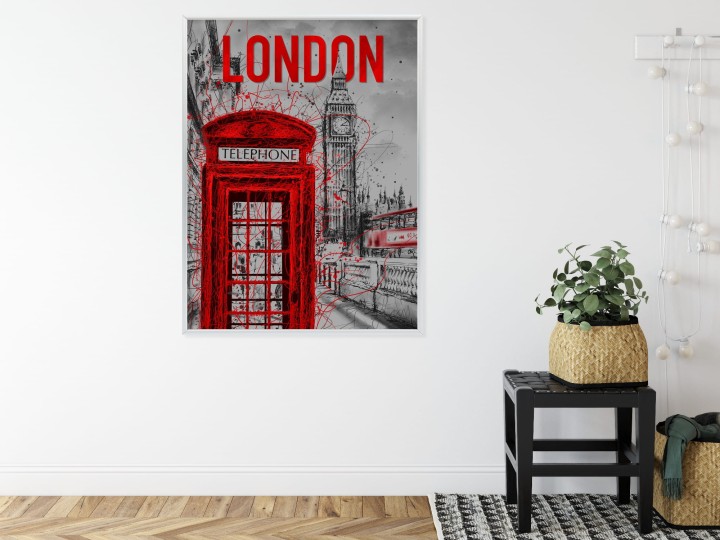 Plakat Brytyjska Budka Telefoniczna I Big Ben