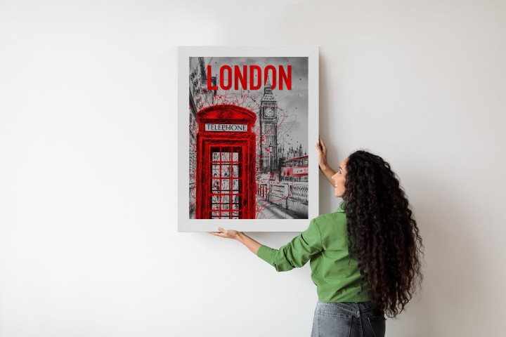 Plakat Brytyjska Budka Telefoniczna I Big Ben