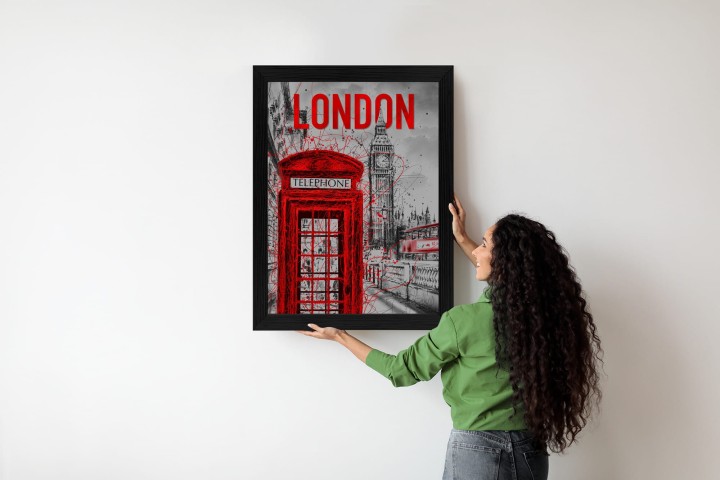 Plakat Brytyjska Budka Telefoniczna I Big Ben