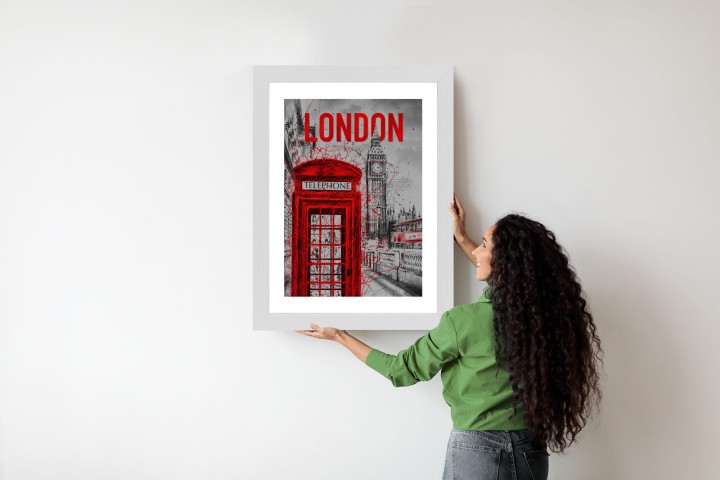 Plakat Brytyjska Budka Telefoniczna I Big Ben