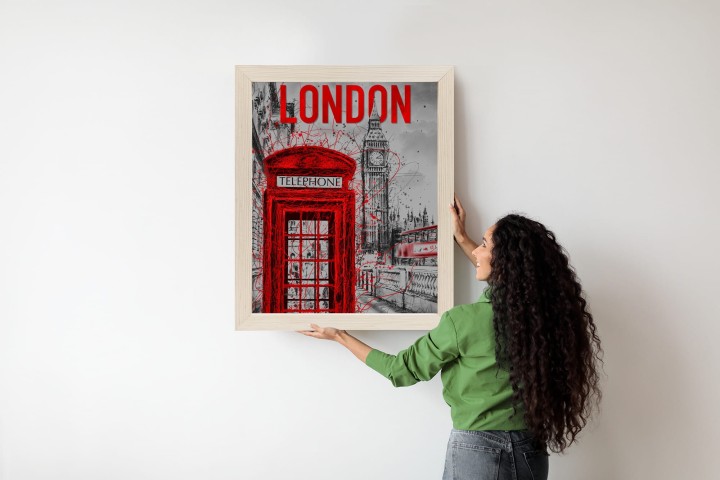 Plakat Brytyjska Budka Telefoniczna I Big Ben