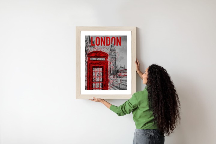 Plakat Brytyjska Budka Telefoniczna I Big Ben