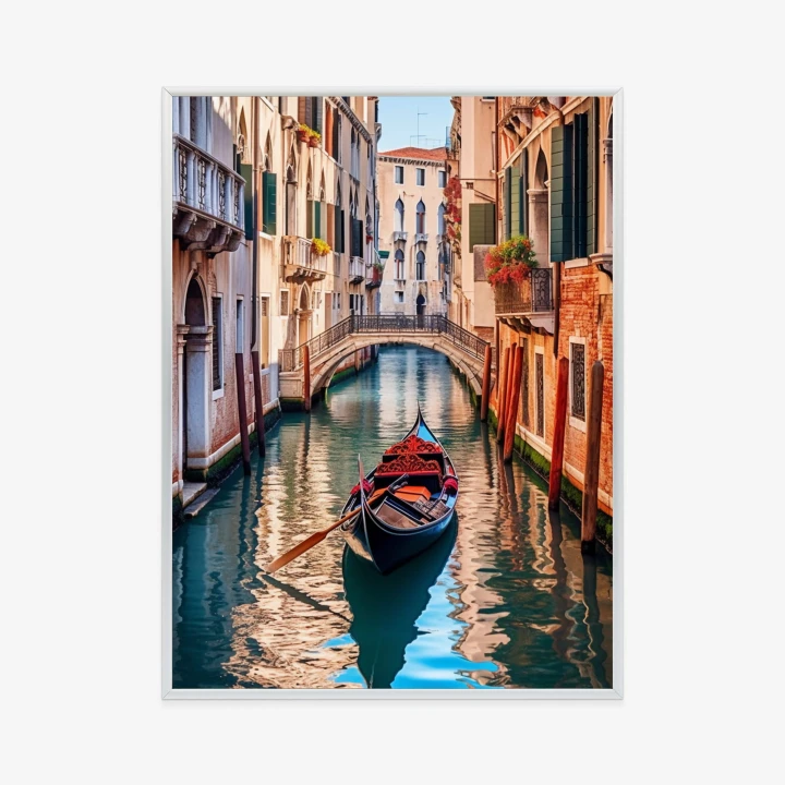 Plakat Gondola Na Kanale W Wenecji