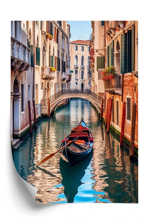 Plakat Gondola Na Kanale W Wenecji