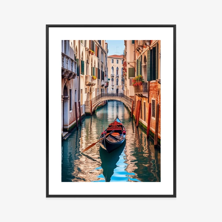 Plakat Gondola Na Kanale W Wenecji