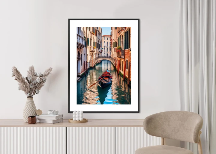 Plakat Gondola Na Kanale W Wenecji