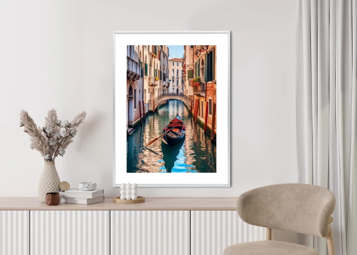 Plakat Gondola Na Kanale W Wenecji