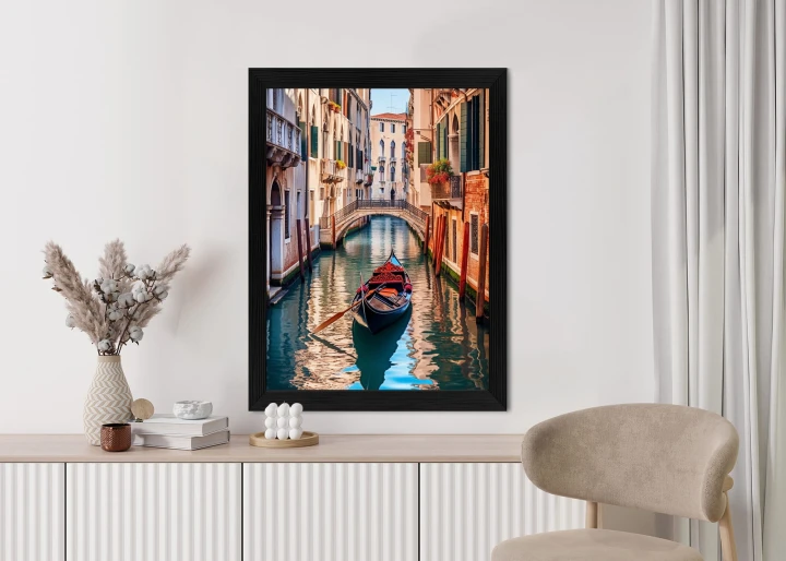 Plakat Gondola Na Kanale W Wenecji