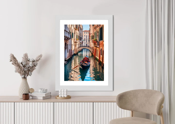 Plakat Gondola Na Kanale W Wenecji