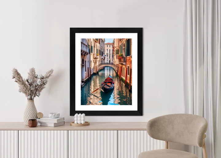 Plakat Gondola Na Kanale W Wenecji