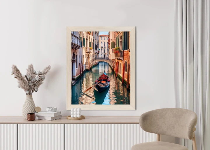 Plakat Gondola Na Kanale W Wenecji