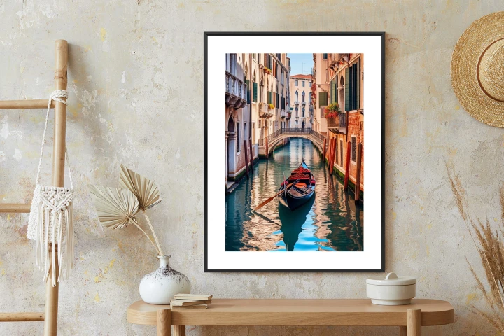 Plakat Gondola Na Kanale W Wenecji