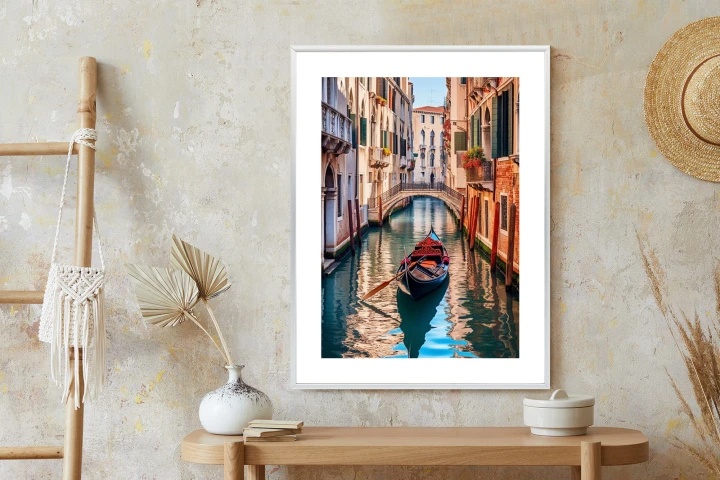 Plakat Gondola Na Kanale W Wenecji