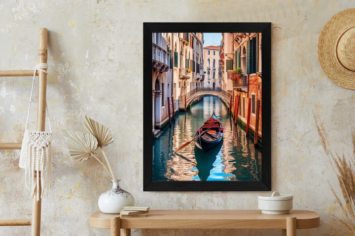 Plakat Gondola Na Kanale W Wenecji