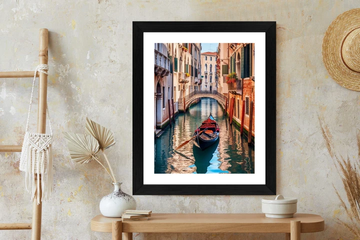 Plakat Gondola Na Kanale W Wenecji