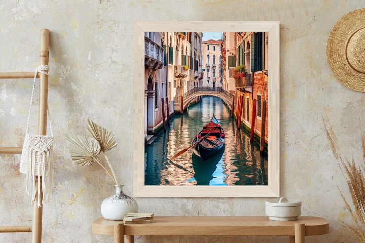 Plakat Gondola Na Kanale W Wenecji