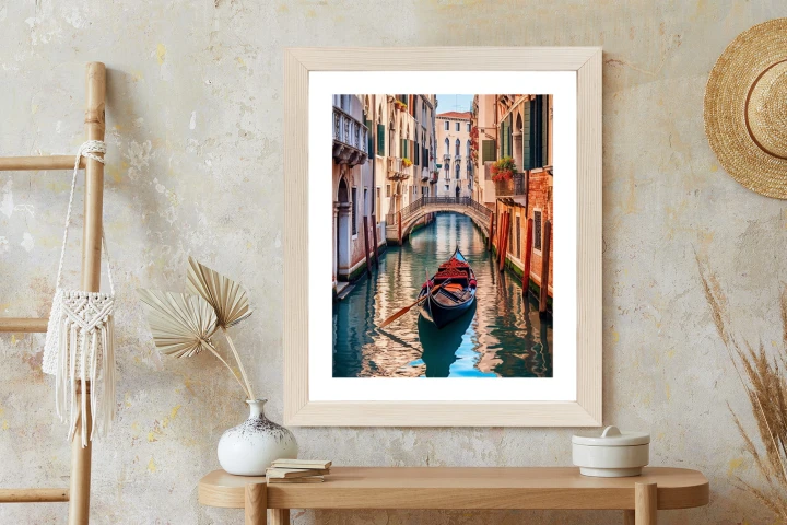 Plakat Gondola Na Kanale W Wenecji