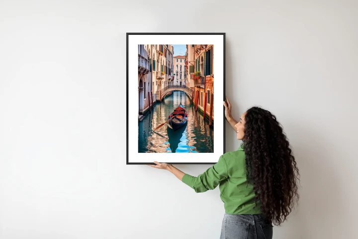 Plakat Gondola Na Kanale W Wenecji