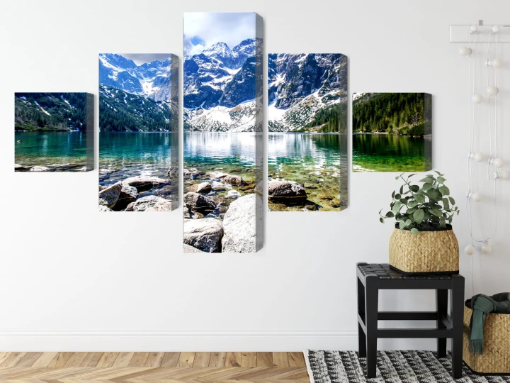 Obraz Wieloczęściowy Jezioro Morskie Oko 3D