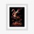 Plakat Flaming Z Kwiatami Na Surrealistycznej Ilustracji