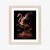 Plakat Flaming Z Kwiatami Na Surrealistycznej Ilustracji