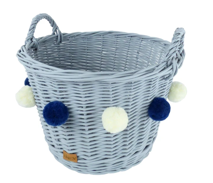 kosz na zabawki pompony