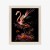 Plakat Flaming Z Kwiatami Na Surrealistycznej Ilustracji