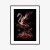 Plakat Flaming Z Kwiatami Na Surrealistycznej Ilustracji