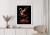 Plakat Flaming Z Kwiatami Na Surrealistycznej Ilustracji
