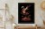Plakat Flaming Z Kwiatami Na Surrealistycznej Ilustracji