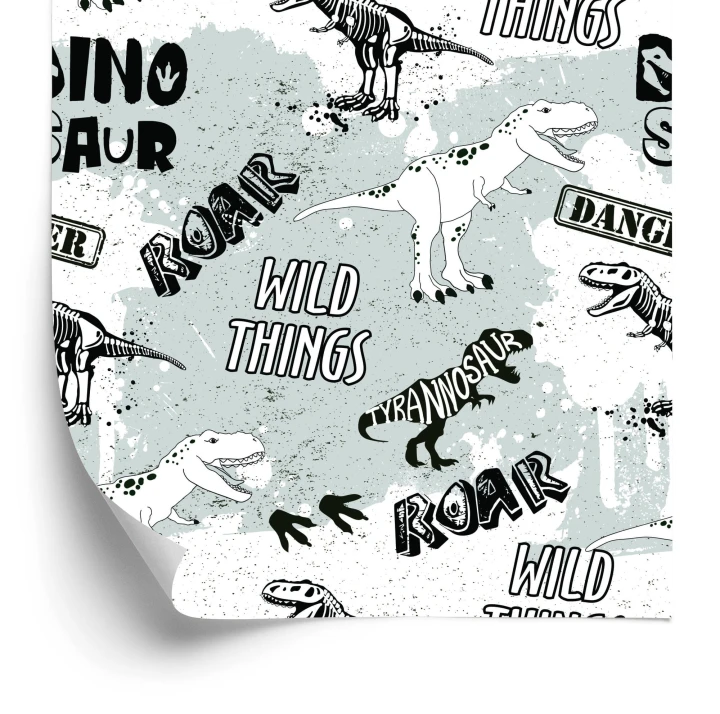 Tapeta W Dinozaury, Zwierzęta, Do Pokoju Dziecka