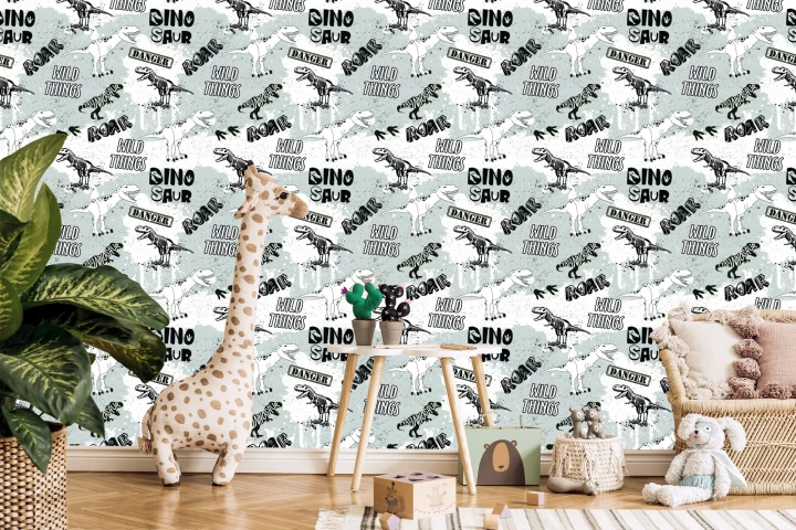Tapeta W Dinozaury, Zwierzęta, Do Pokoju Dziecka