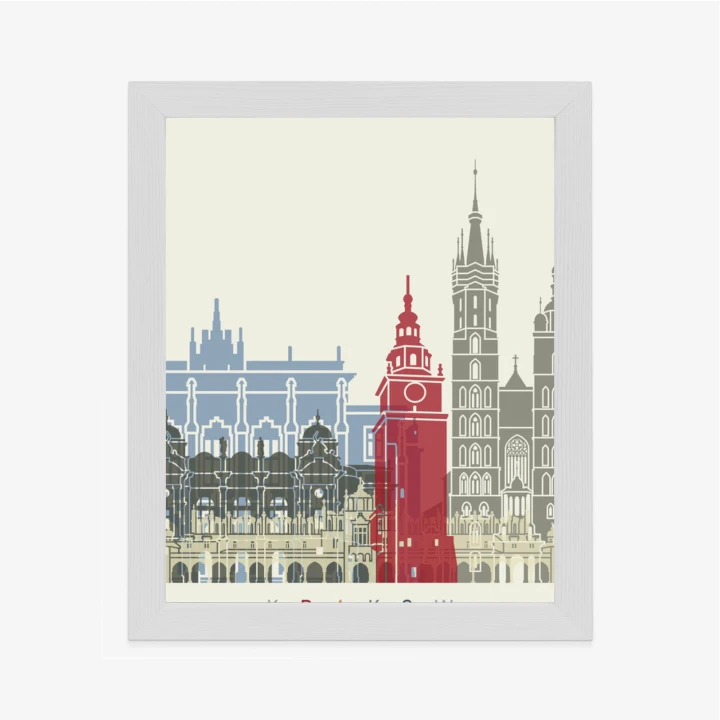 Plakat Słynna Architektura Krakowa