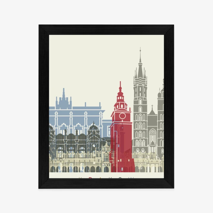 Plakat Słynna Architektura Krakowa