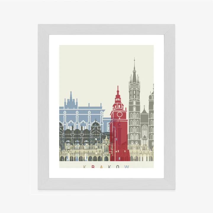 Plakat Słynna Architektura Krakowa