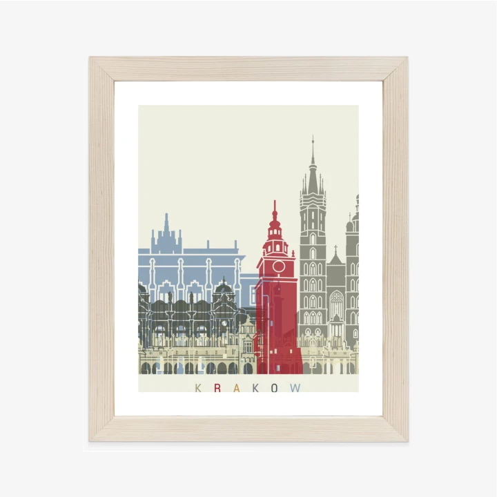 Plakat Słynna Architektura Krakowa