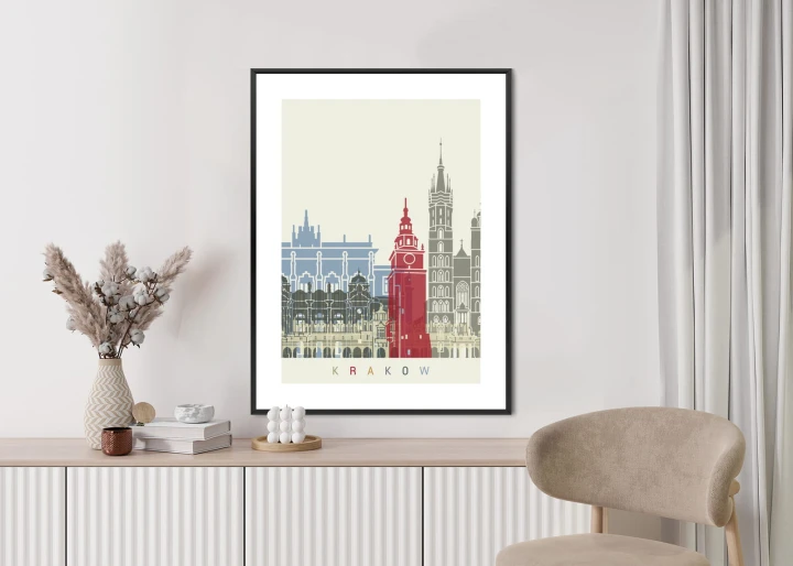 Plakat Słynna Architektura Krakowa