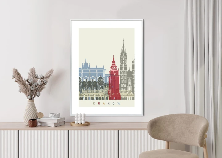 Plakat Słynna Architektura Krakowa