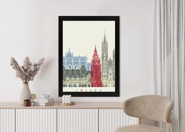 Plakat Słynna Architektura Krakowa