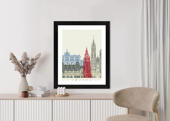 Plakat Słynna Architektura Krakowa