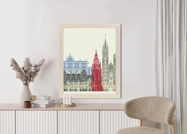 Plakat Słynna Architektura Krakowa