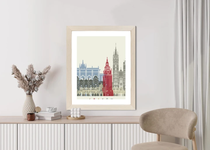 Plakat Słynna Architektura Krakowa