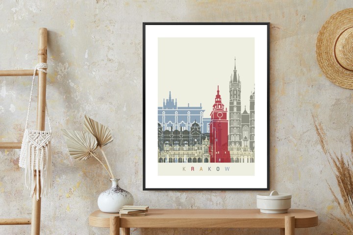 Plakat Słynna Architektura Krakowa