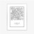 Plakat Warszawa Czarno Biała Mapa