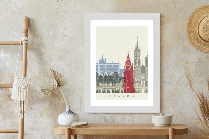 Plakat Słynna Architektura Krakowa