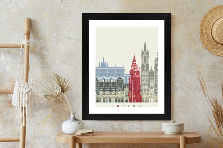 Plakat Słynna Architektura Krakowa