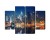 Obraz Wieloczęściowy Panoramiczny Widok Na Manhattan Nocą